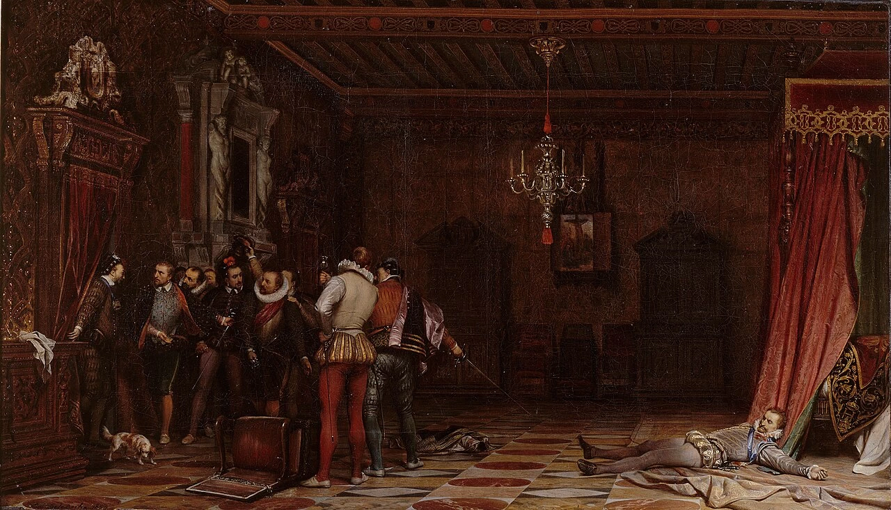 L'assassinio del duca di Guisa al castello di Blois nel 1588 - Museo Condé, Chantilly